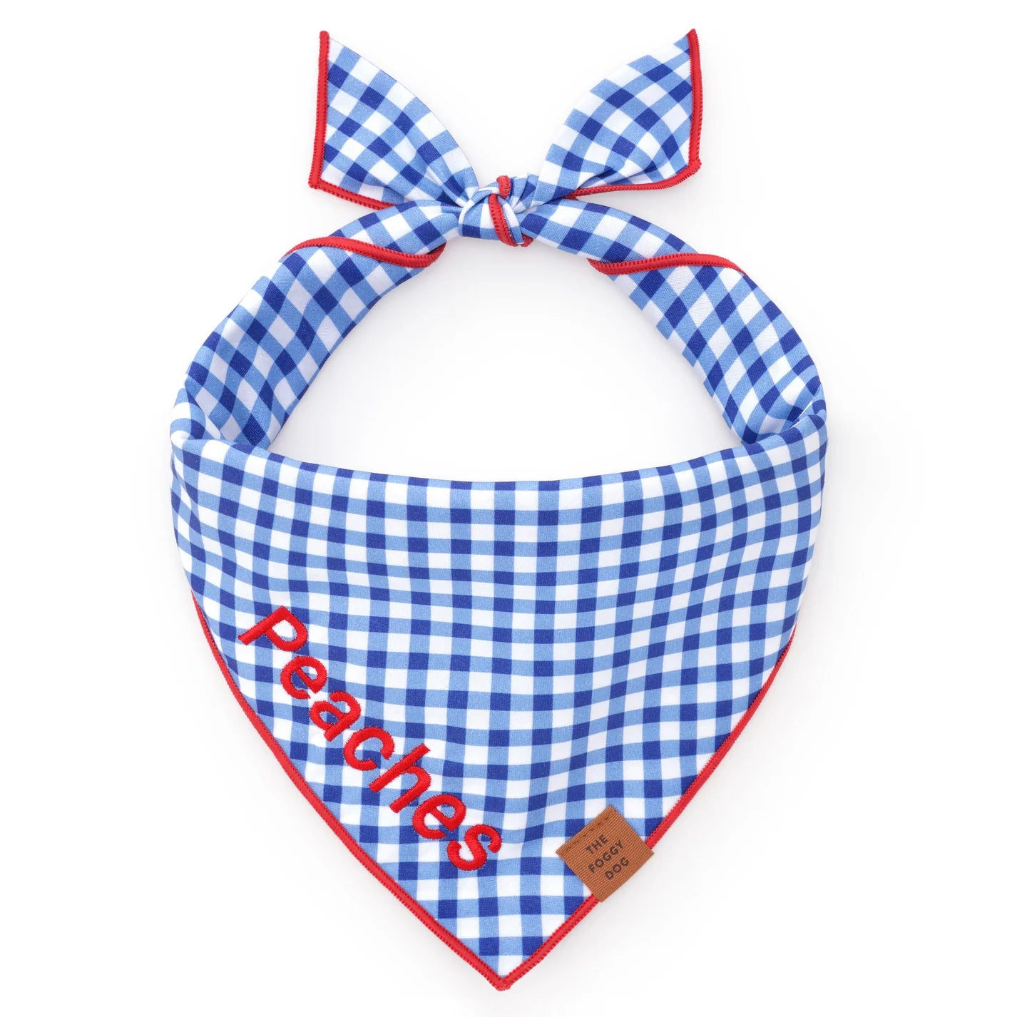 The Foggy Dog - Bandana Gingham Summer Blue