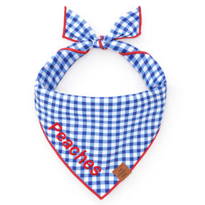 The Foggy Dog - Bandana Gingham Summer Blue