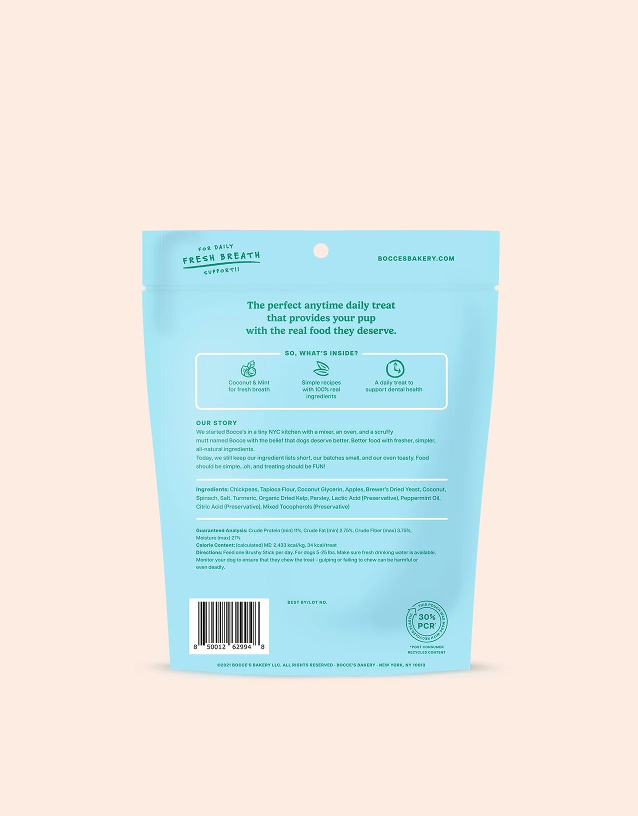 Bocce's Bakery - Brushy Sticks Dental Bars - Southern Agriculture 