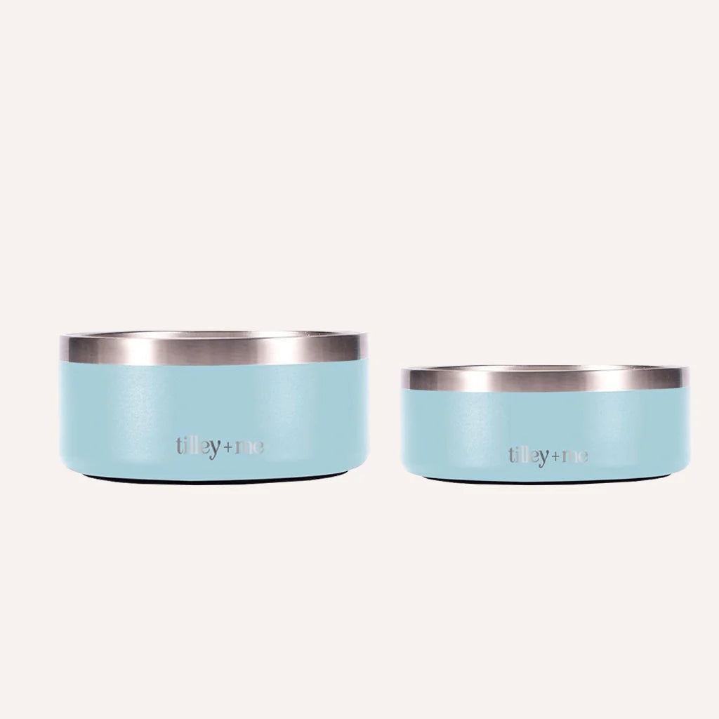 Tilley + Me - Stainless Steel Pet Food/Water Bowl - Dishwasher Safe