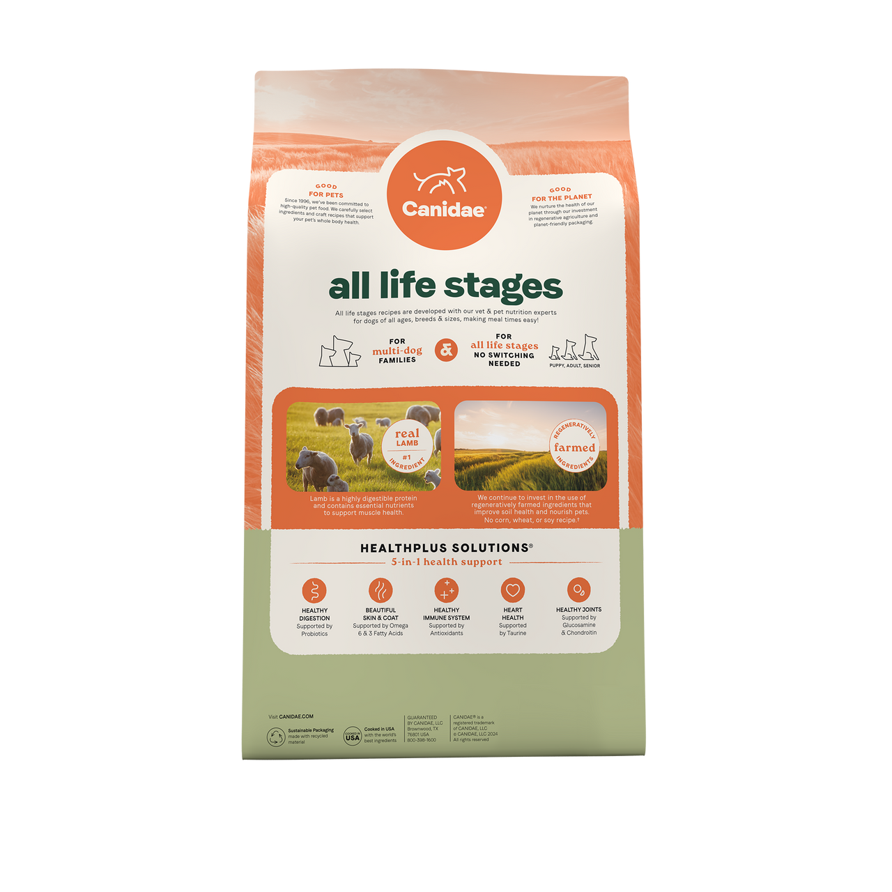 Canidae -  All Life Stages Lamb & Rice Dry Dog Food - Southern Agriculture 
