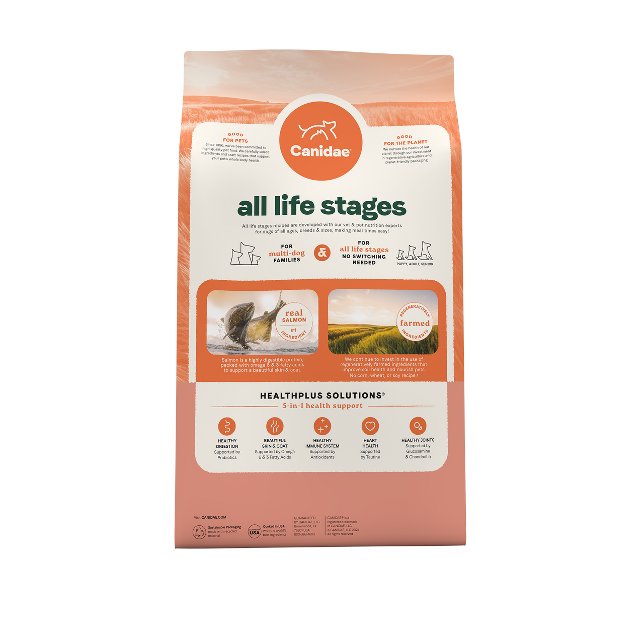 Canidae -  All Life Stages Salmon & Ancient Grains Dry Dog Food - Southern Agriculture 