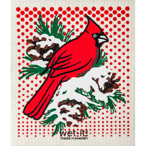 Wet-it! - Winter Cardinal Swedish Cloth