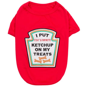 Parisian Pet - Dog T-Shirt Ketchup Licker