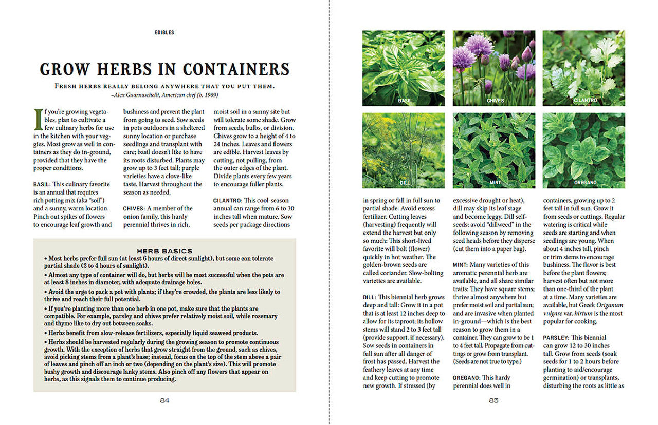Old Farmer's Almanac - Container Gardener's Handbook