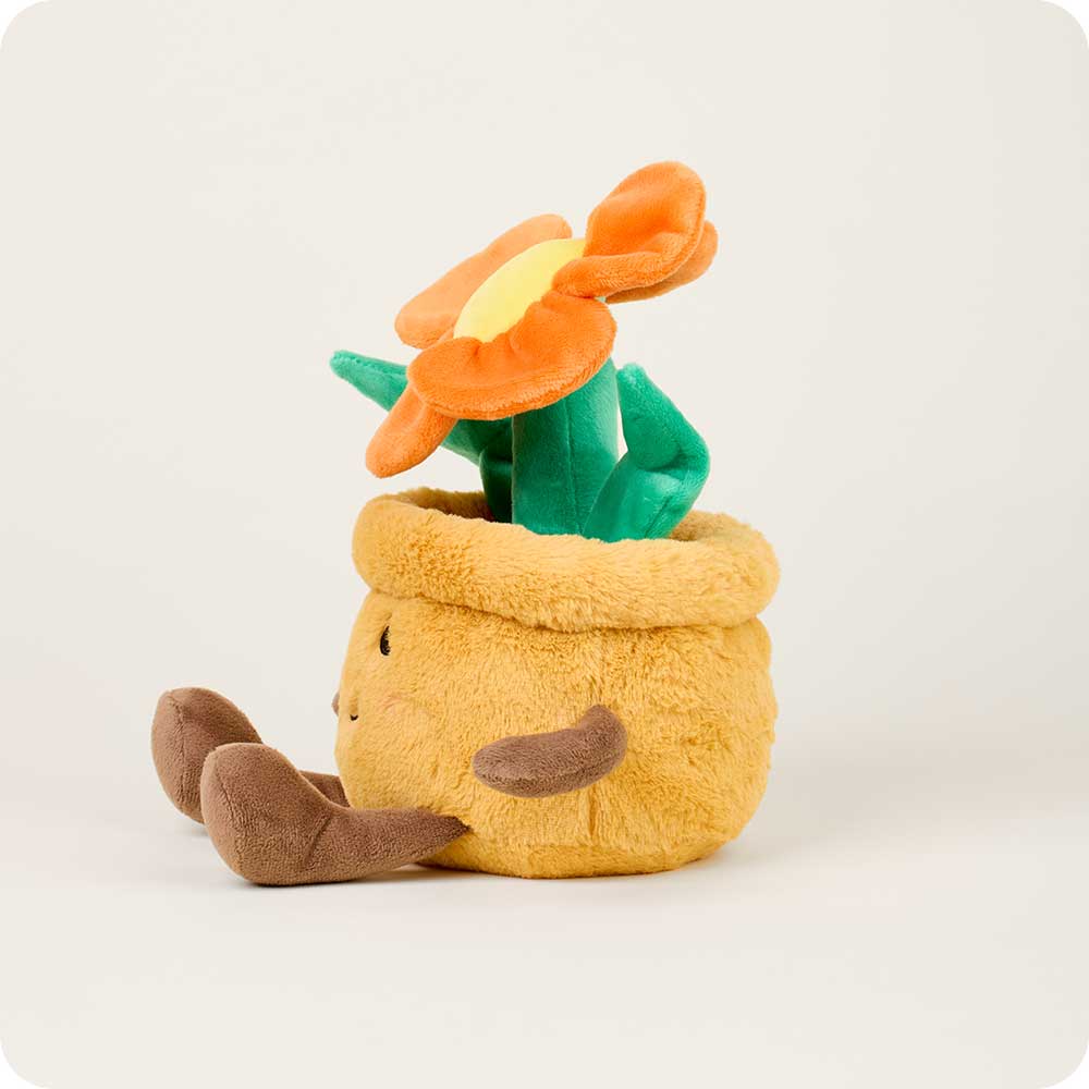 Warmies Orange Flower Pot