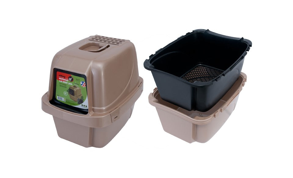 Van Ness - Large Sifting Enclosed Cat Litter Pan Set