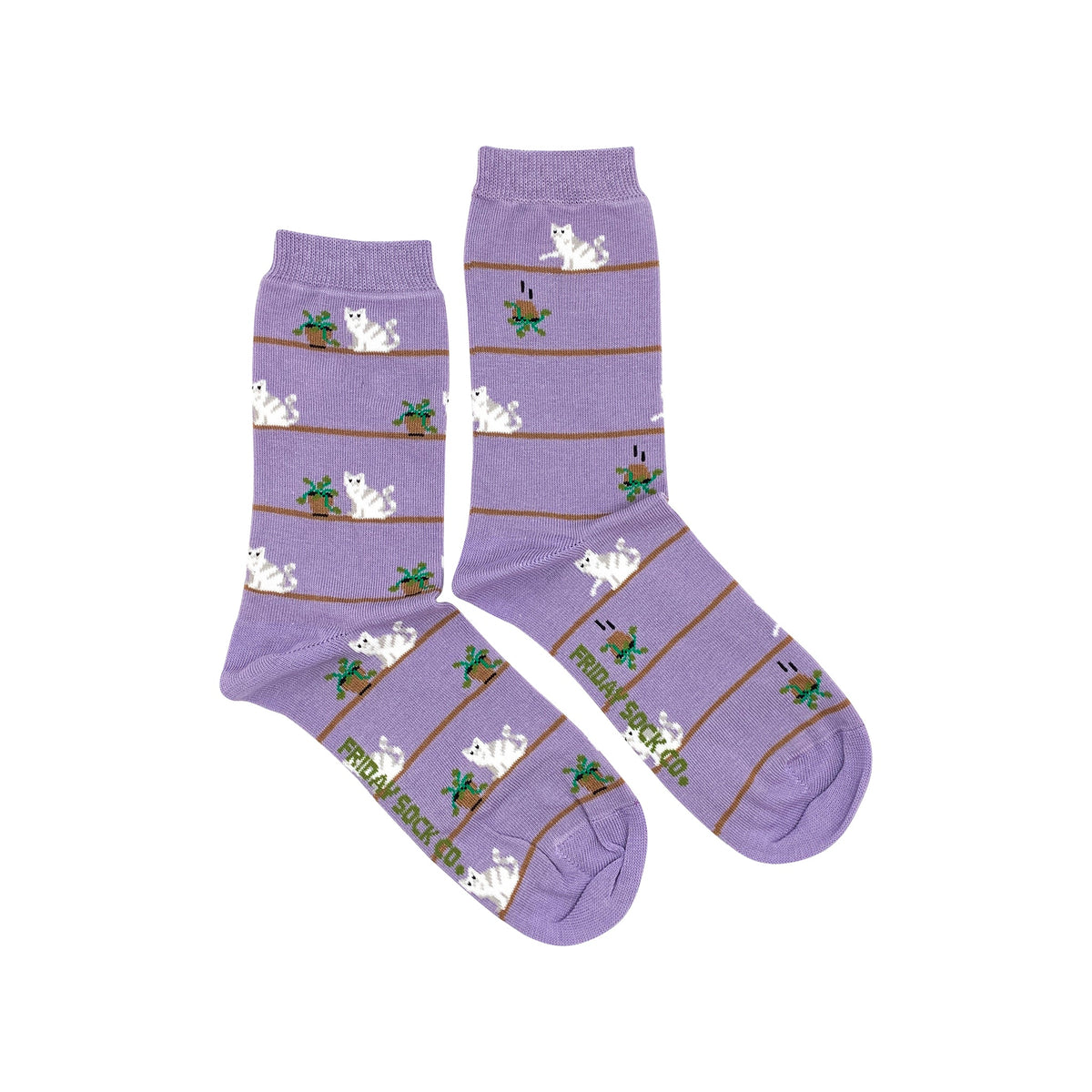 Friday Sock Co. - Women's Socks Cat & Plant