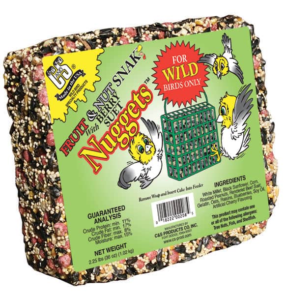 C & S Products - Fruit & Nut Snack Berry Suet Nuggets