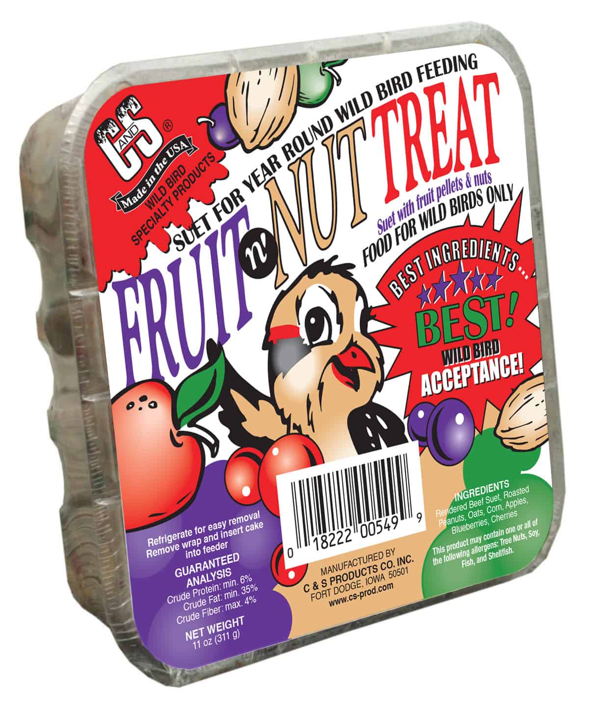 C & S Products - Fruit & Nut Treat Suet - Southern Agriculture 