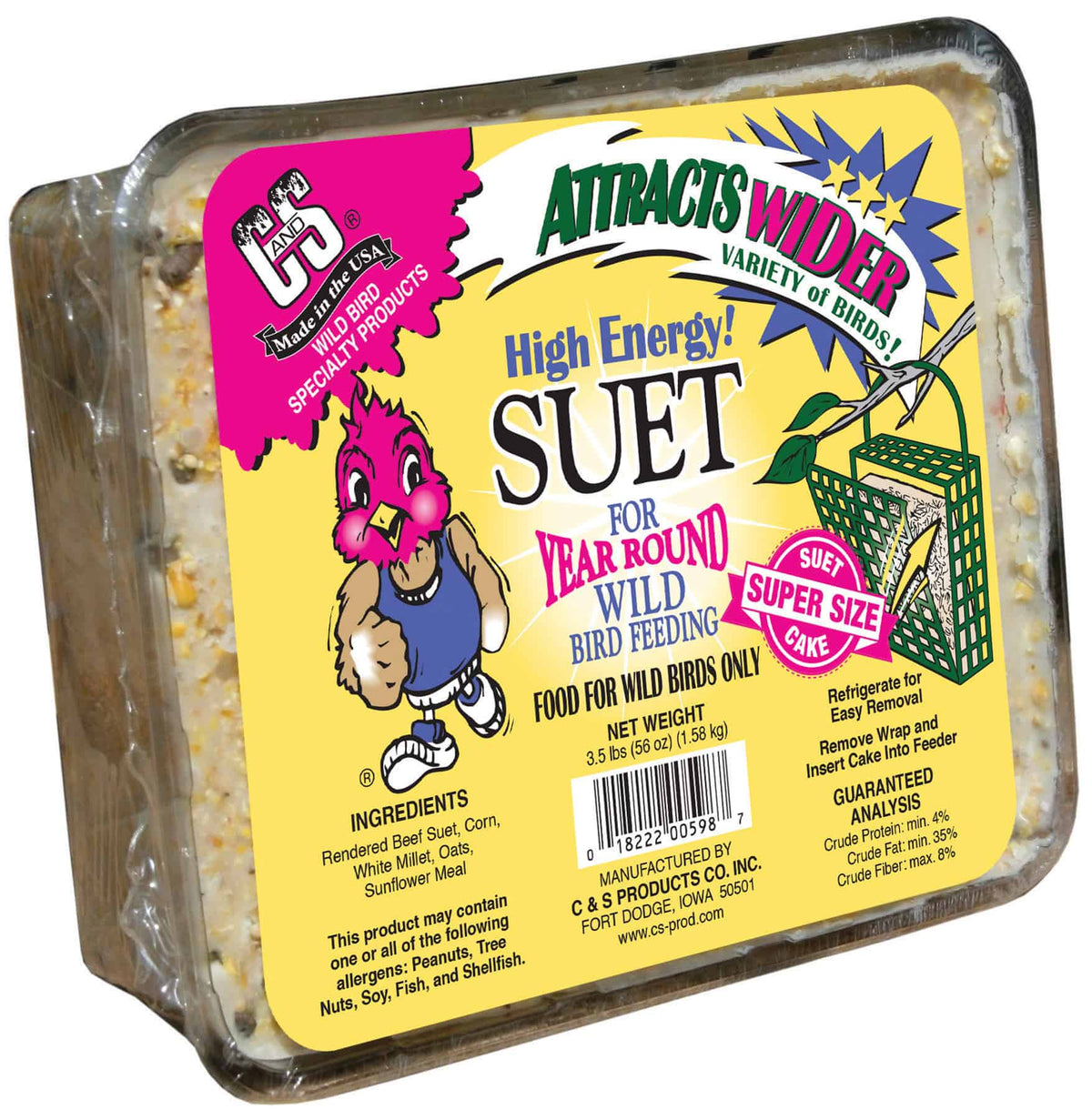 C & S Products - High Energy Suet Large
