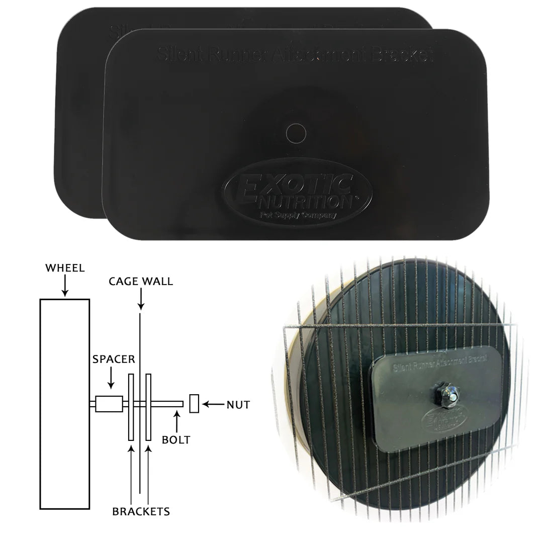 Exotic Nutrition - Cage Attachement Bracket for Silent Runner Wheels - Southern Agriculture 