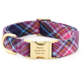 The Foggy Dog - Dog Collar Camilla Plaid