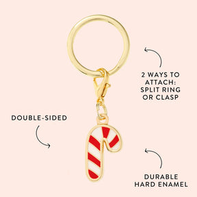 The Foggy Dog - Collar Charm Candy Cane