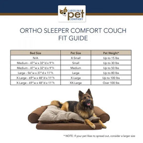 Carolina Pet Company - Orthopedic Sleeper Comfort Couch Dog Bed