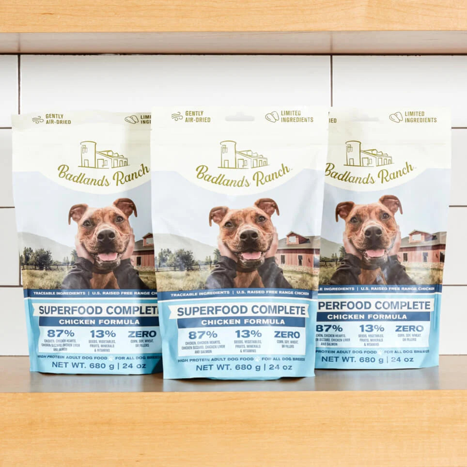 Badlands Ranch - Superfood Complete Chicken Adult Gently Air-Dried Dog Food - Southern Agriculture 