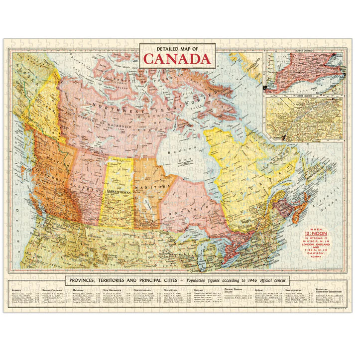 Cavallini & Co. - Puzzle Map of Canada
