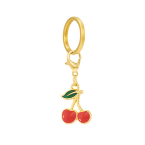 The Foggy Dog - Dog Charm Two Sided For Collar Cherries