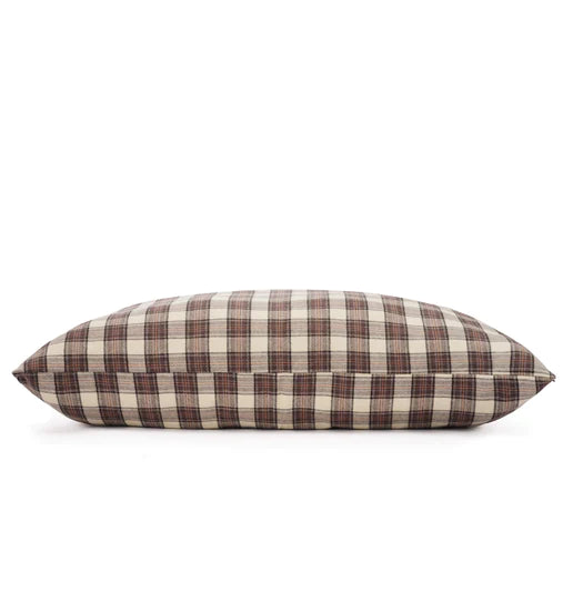 The Foggy Dog - Dog Bed Chestnut Plaid Flannel