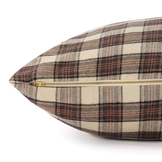 The Foggy Dog - Dog Bed Chestnut Plaid Flannel