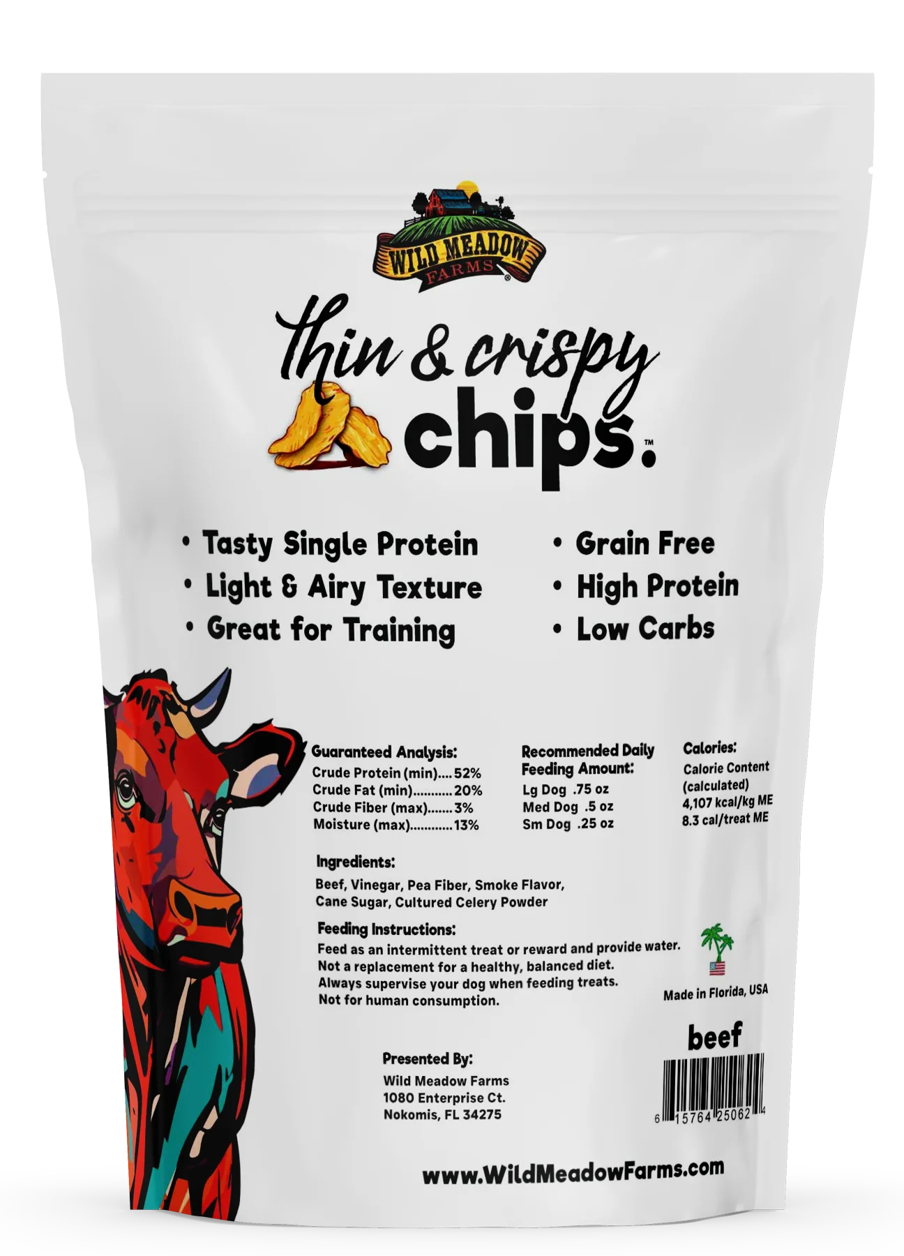 Gibson's -  Thin & Crispy Chips Beef Dog Treats - Southern Agriculture 