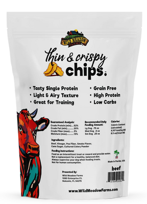 Gibson's -  Thin & Crispy Chips Beef Dog Treats - Southern Agriculture 