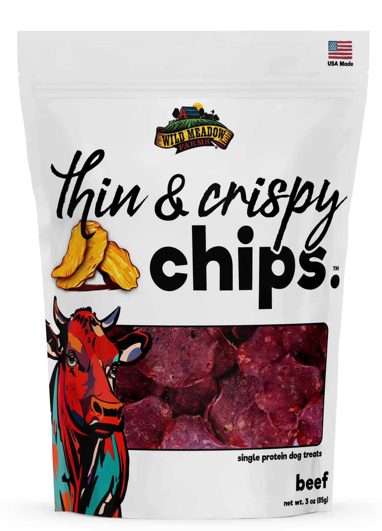 Gibson's -  Thin & Crispy Chips Beef Dog Treats - Southern Agriculture 