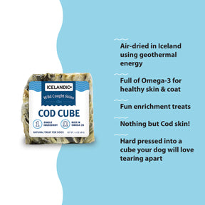 Icelandic+ Cod Cube Wild Caught Skins