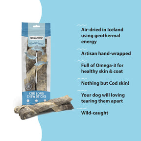 Icelandic+ Cod Short Chew Sticks Hand