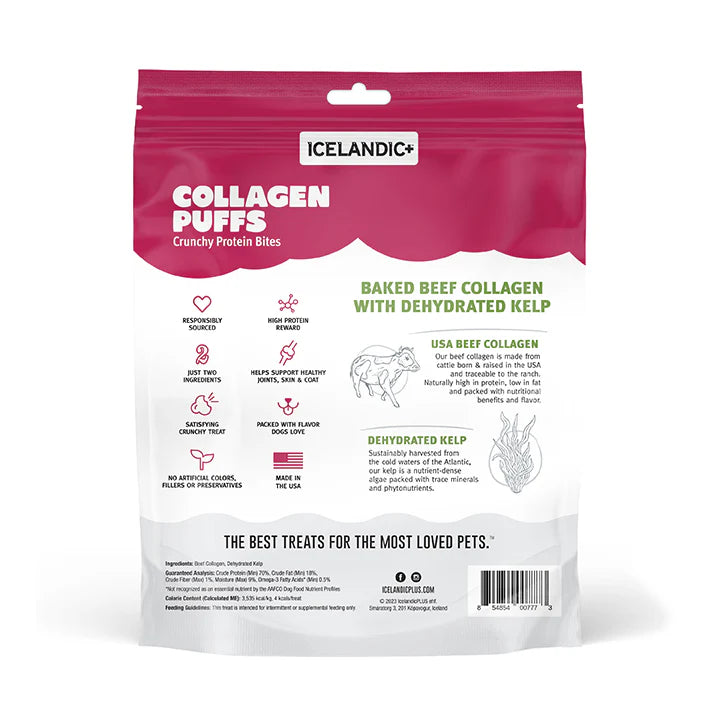 Icelandic+ Collagen Puffs Baked Beef Collagen With Dehydrated Kelp