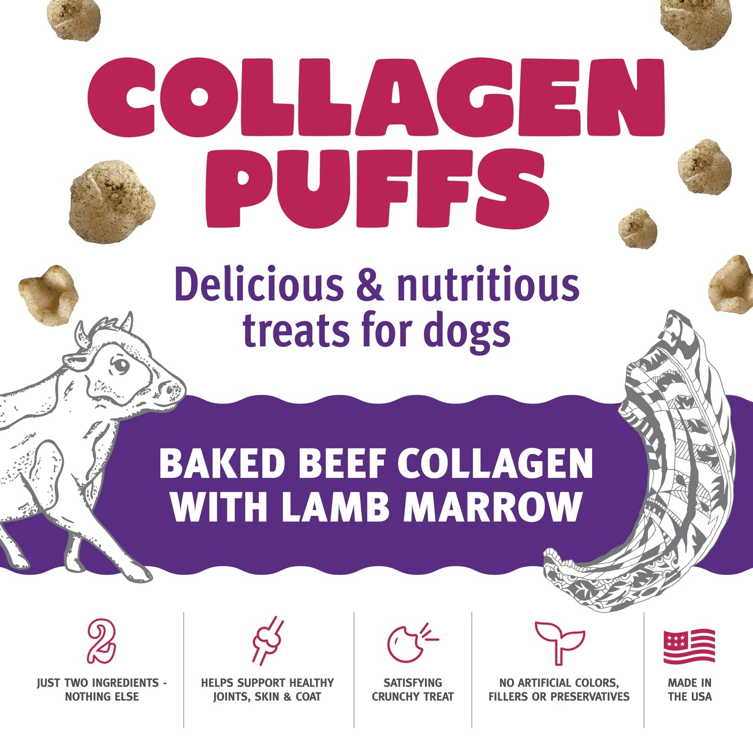 Icelandic+ Collagen Puffs Baked Beef Collagen With Lamb Marrow