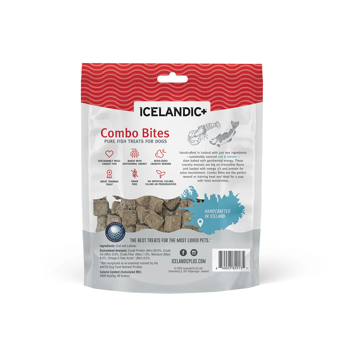 Icelandic+ Combo Bites Cod & Lobster Pure Fish Treats For Dogs