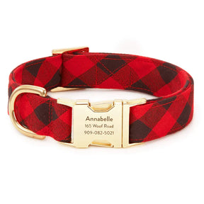 The Foggy Dog - Dog Collar Buffalo Check