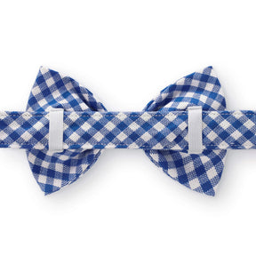 The Foggy Dog - Dog Bow Tie Lake Blue Gingham