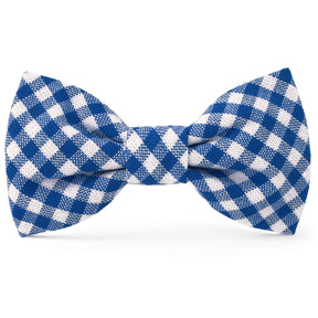 The Foggy Dog - Dog Bow Tie Lake Blue Gingham