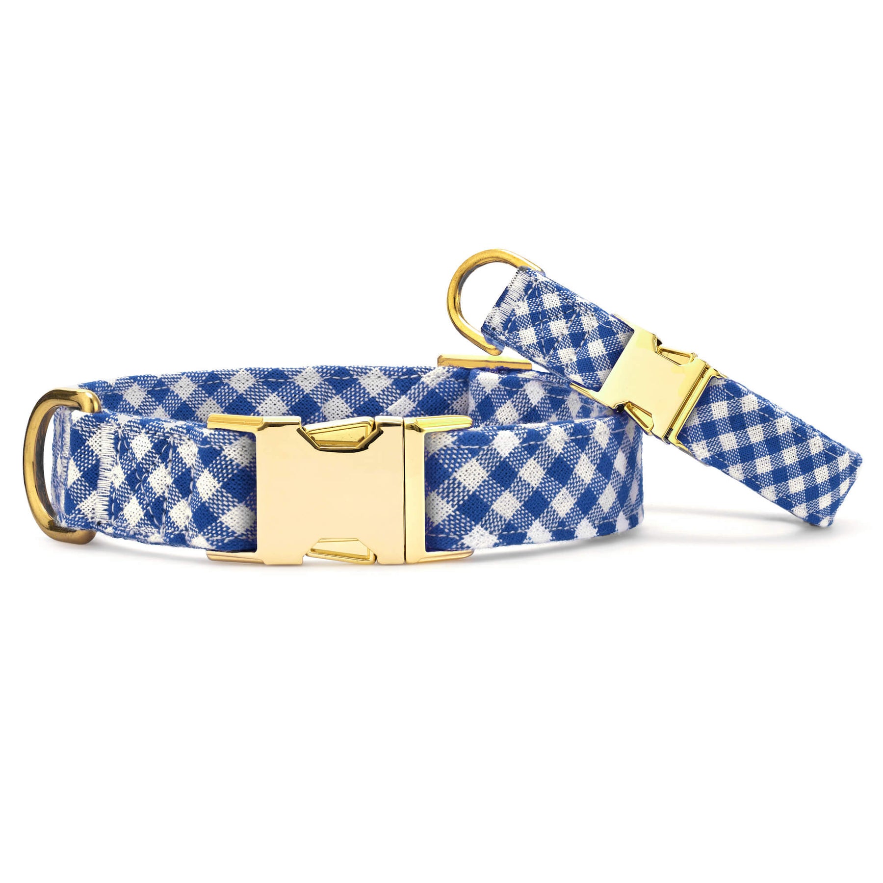 The Foggy Dog - Dog Collar Lake Blue Gingham - Southern Agriculture 