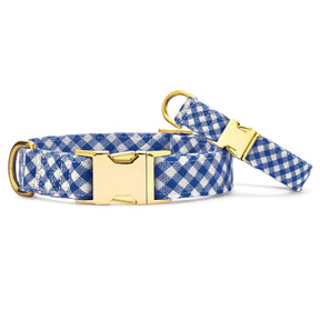 The Foggy Dog - Dog Collar Lake Blue Gingham - Southern Agriculture 