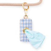 The Foggy Dog - Waste Bag Dispenser Light Blue Gingham