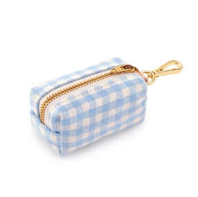 The Foggy Dog - Waste Bag Dispenser Light Blue Gingham