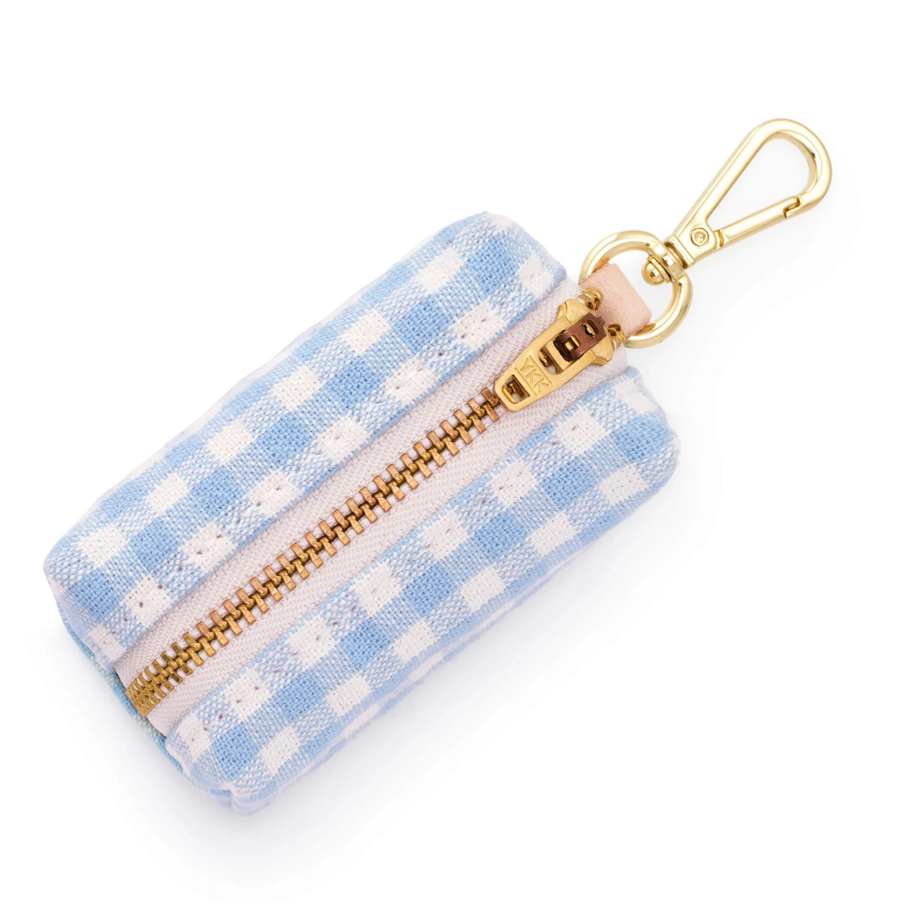 The Foggy Dog - Waste Bag Dispenser Light Blue Gingham