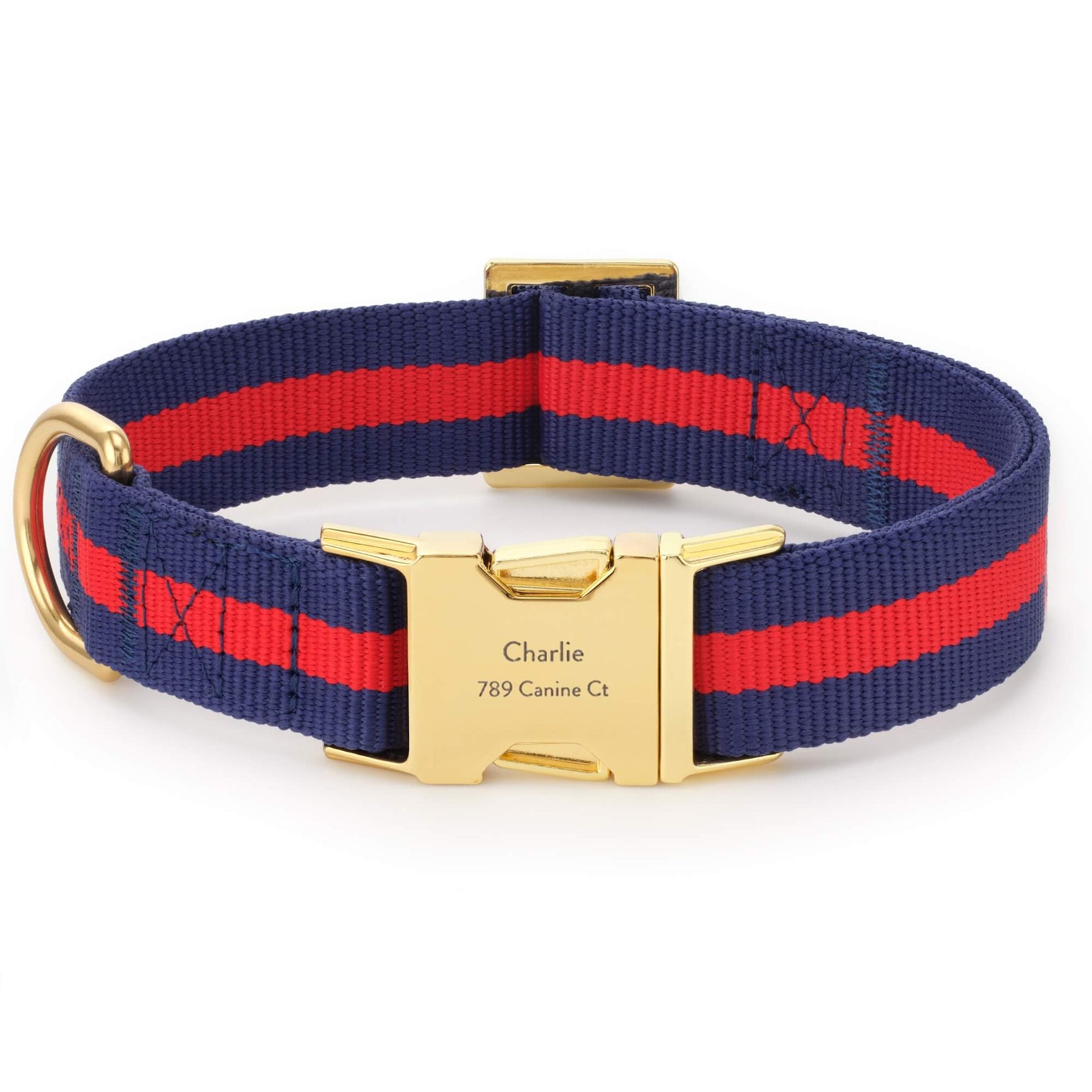 The Foggy Dog - Dog Collar Mariner Striped