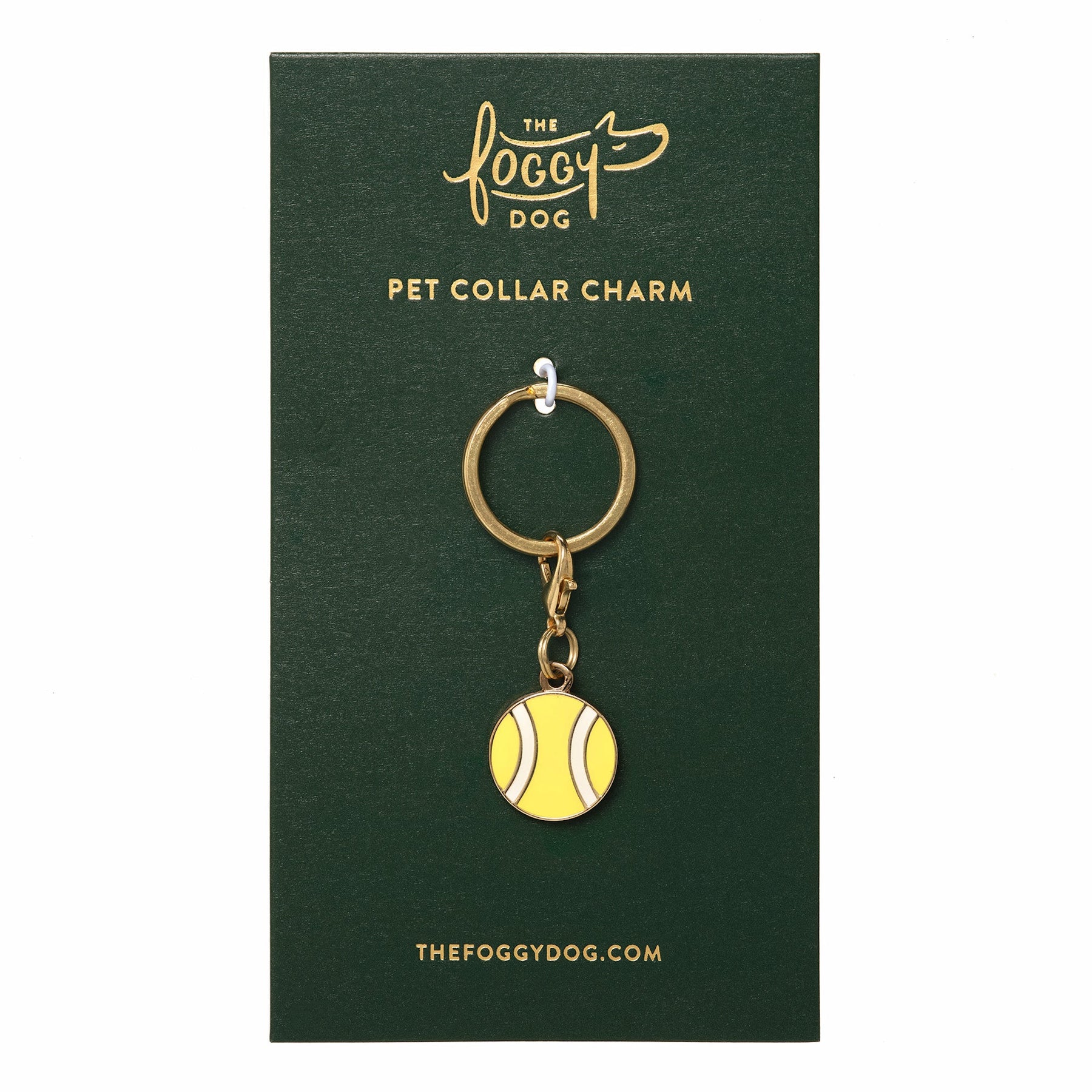 The Foggy Dog - Collar Charm Tennis Ball