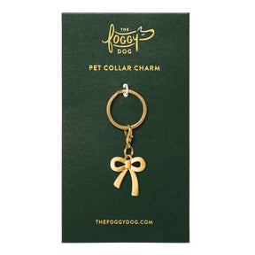 The Foggy Dog - Dog Charm Gold Bow