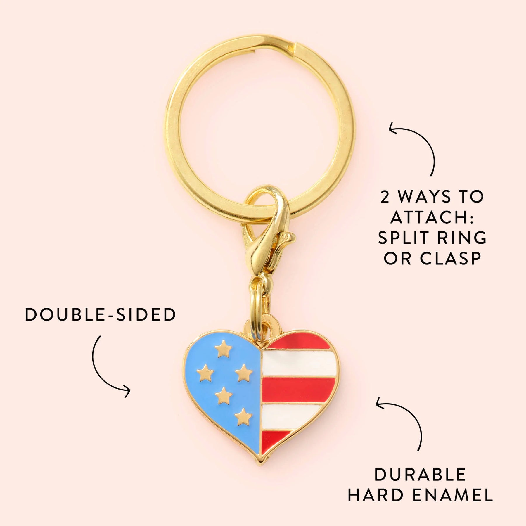 The Foggy Dog - Collar Charm I Heart America Summer