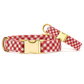 The Foggy Dog - Dog Collar Red Gingham