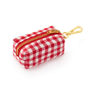 The Foggy Dog - Waste Bag Dispenser - Red Gingham