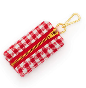 The Foggy Dog - Waste Bag Dispenser - Red Gingham