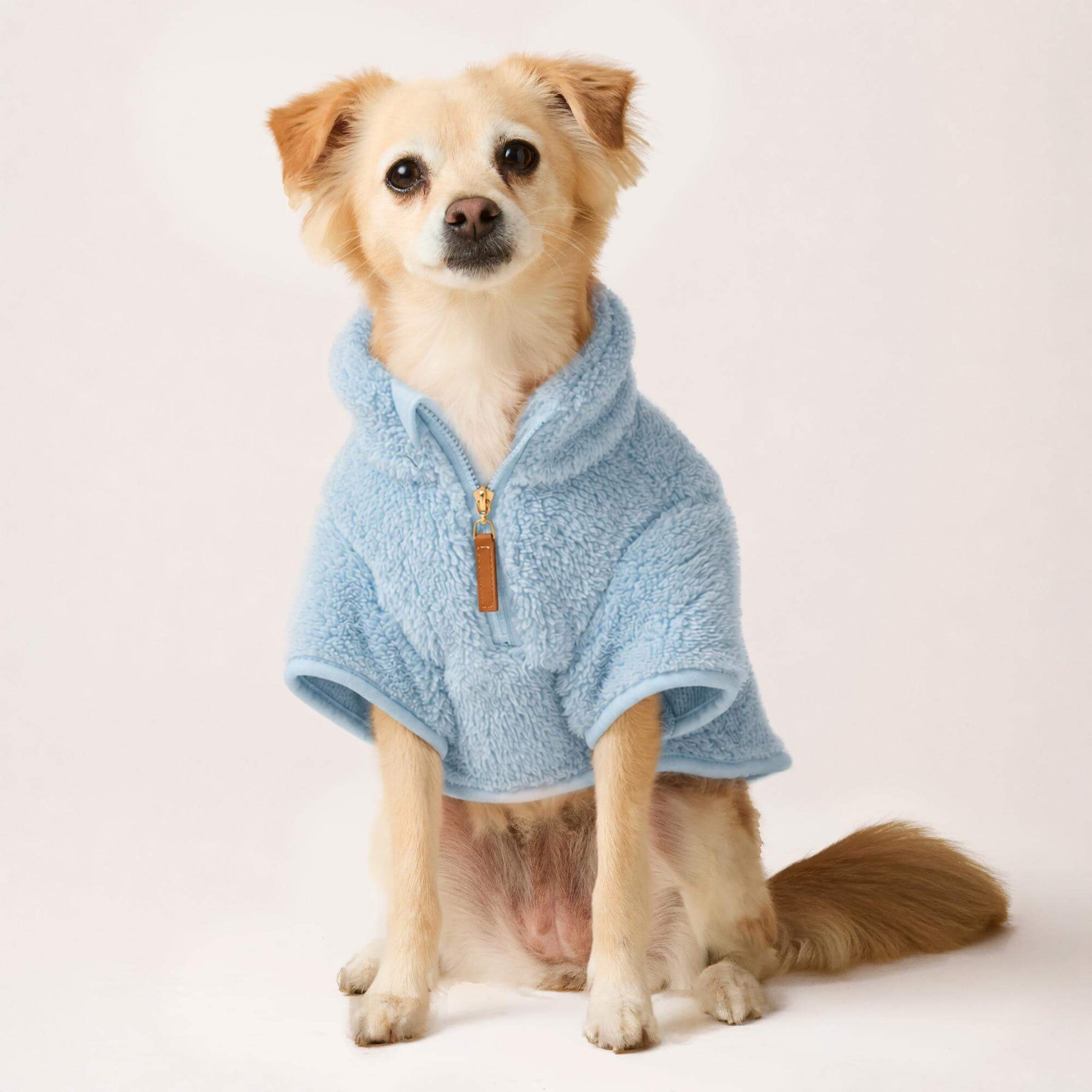 The Foggy Dog - Dog Jacket Cornflower Blue Quarter-Zip