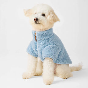 The Foggy Dog - Dog Jacket Cornflower Blue Quarter-Zip