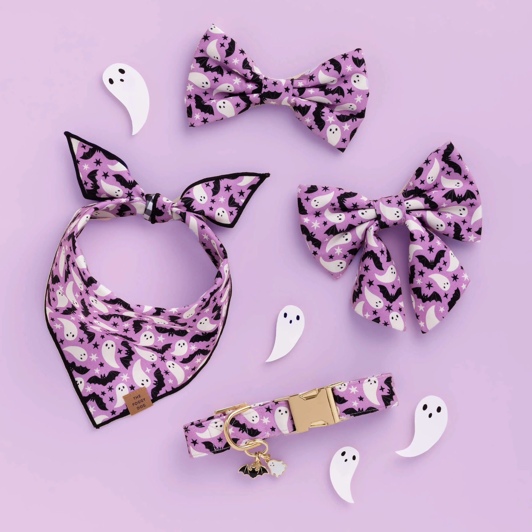 The Foggy Dog - Dog Collar Spooky Season Glow In the Dark